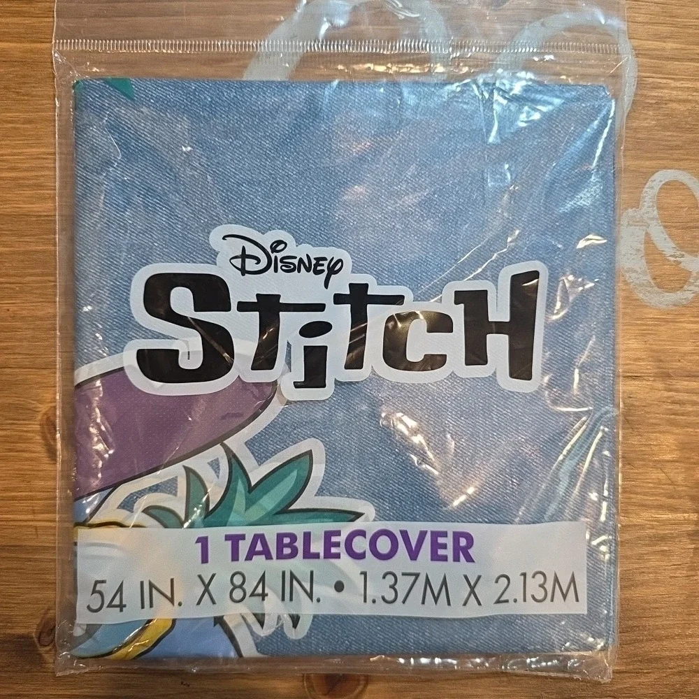 3 Disney Stitch Party Plastic Tablecovers 54